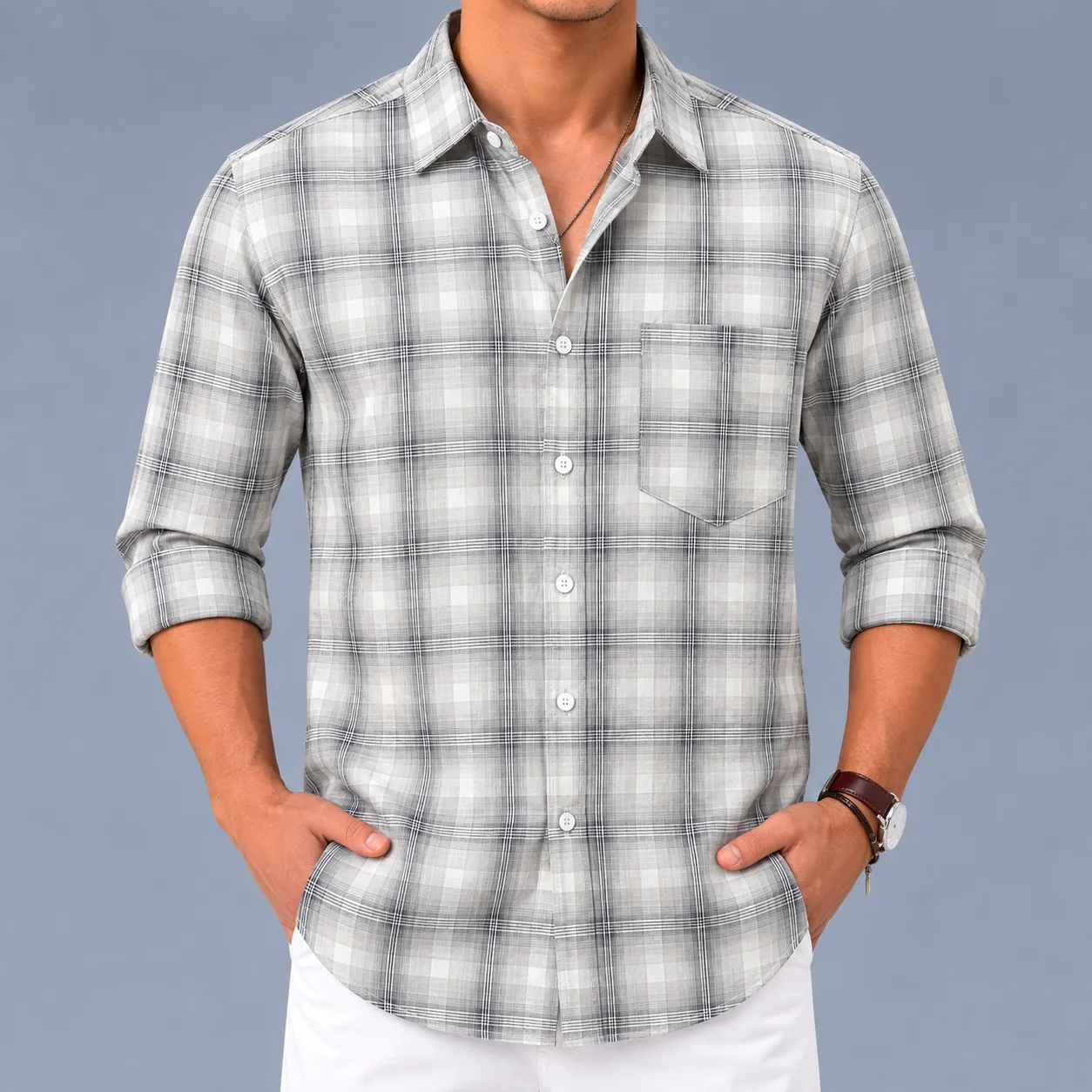 Premium Shirt-Garments Check Fabric