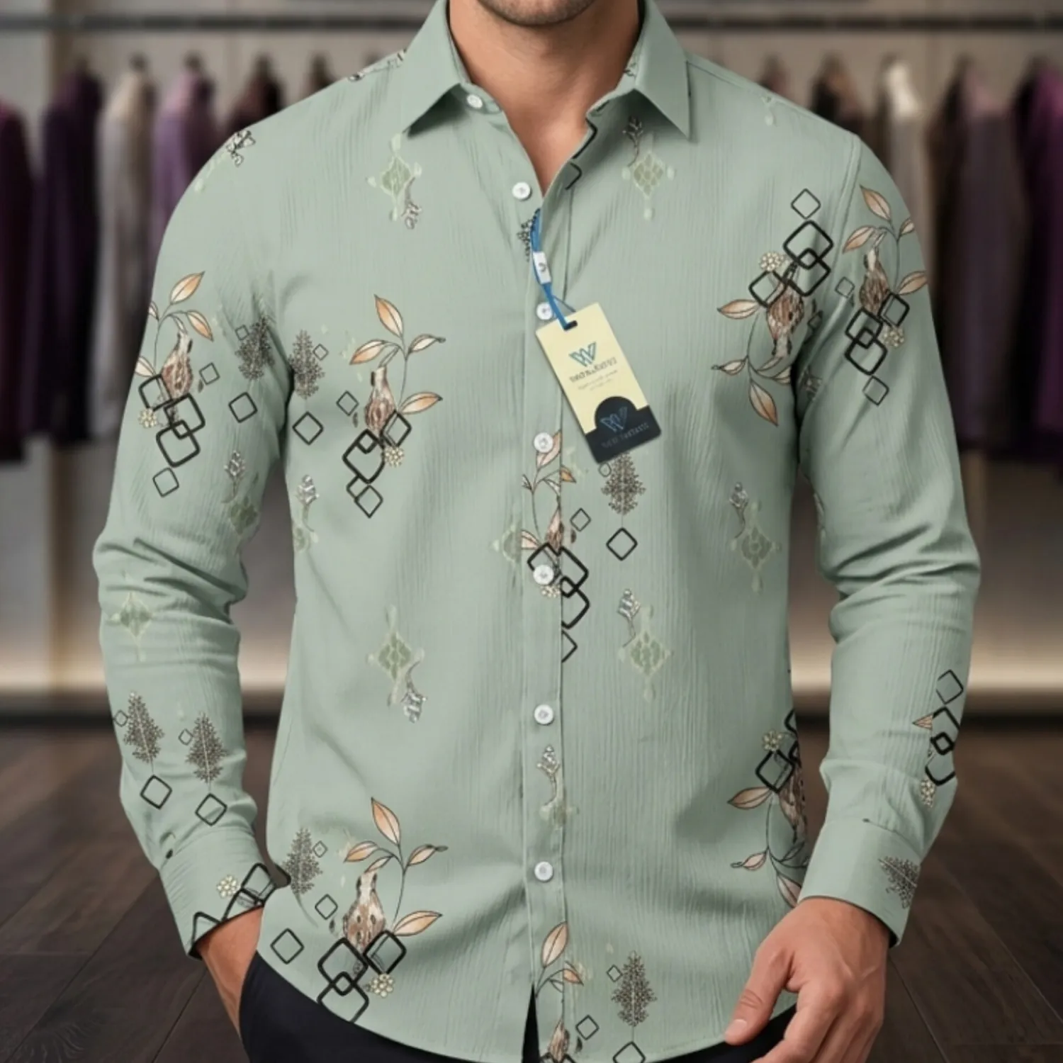 Premium Shirt - Jafran Fabric