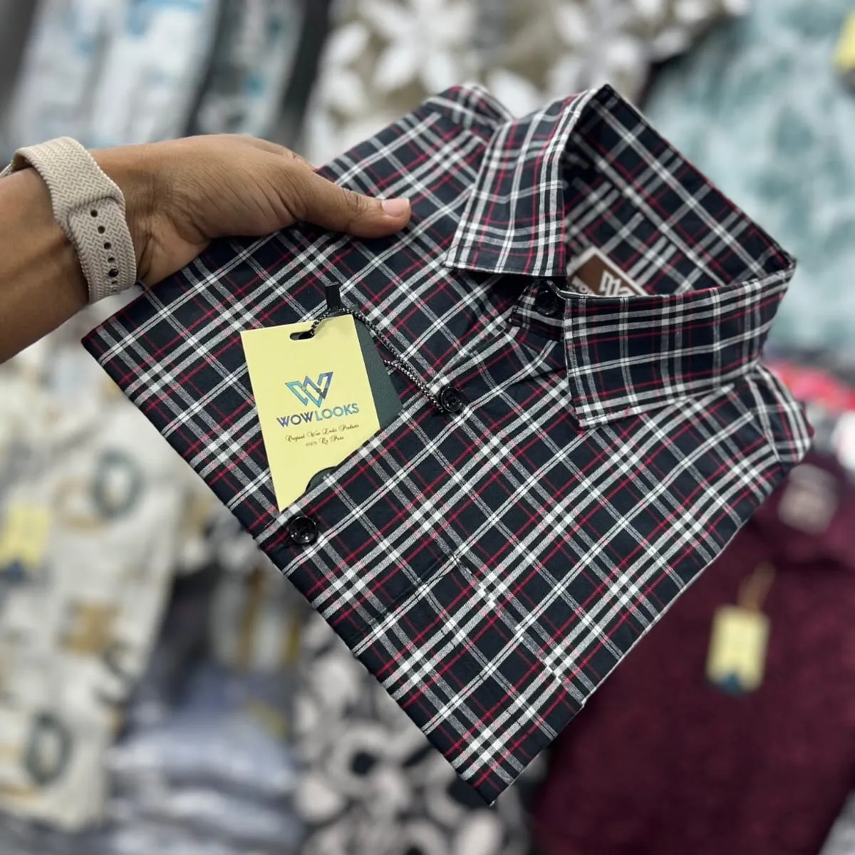 Premium Shirt - Garments Check Fabric