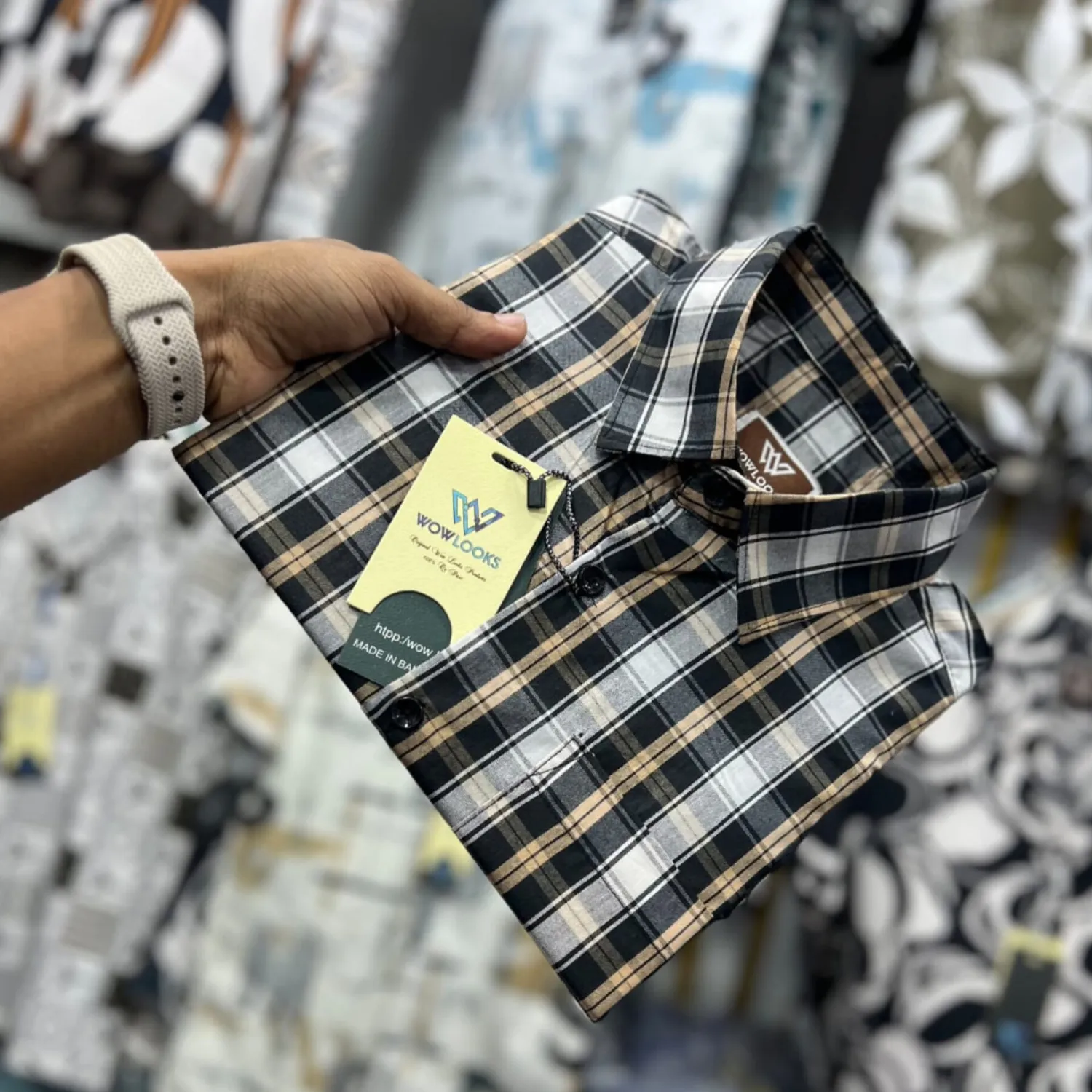 Premium Shirt - Garments Check Fabric